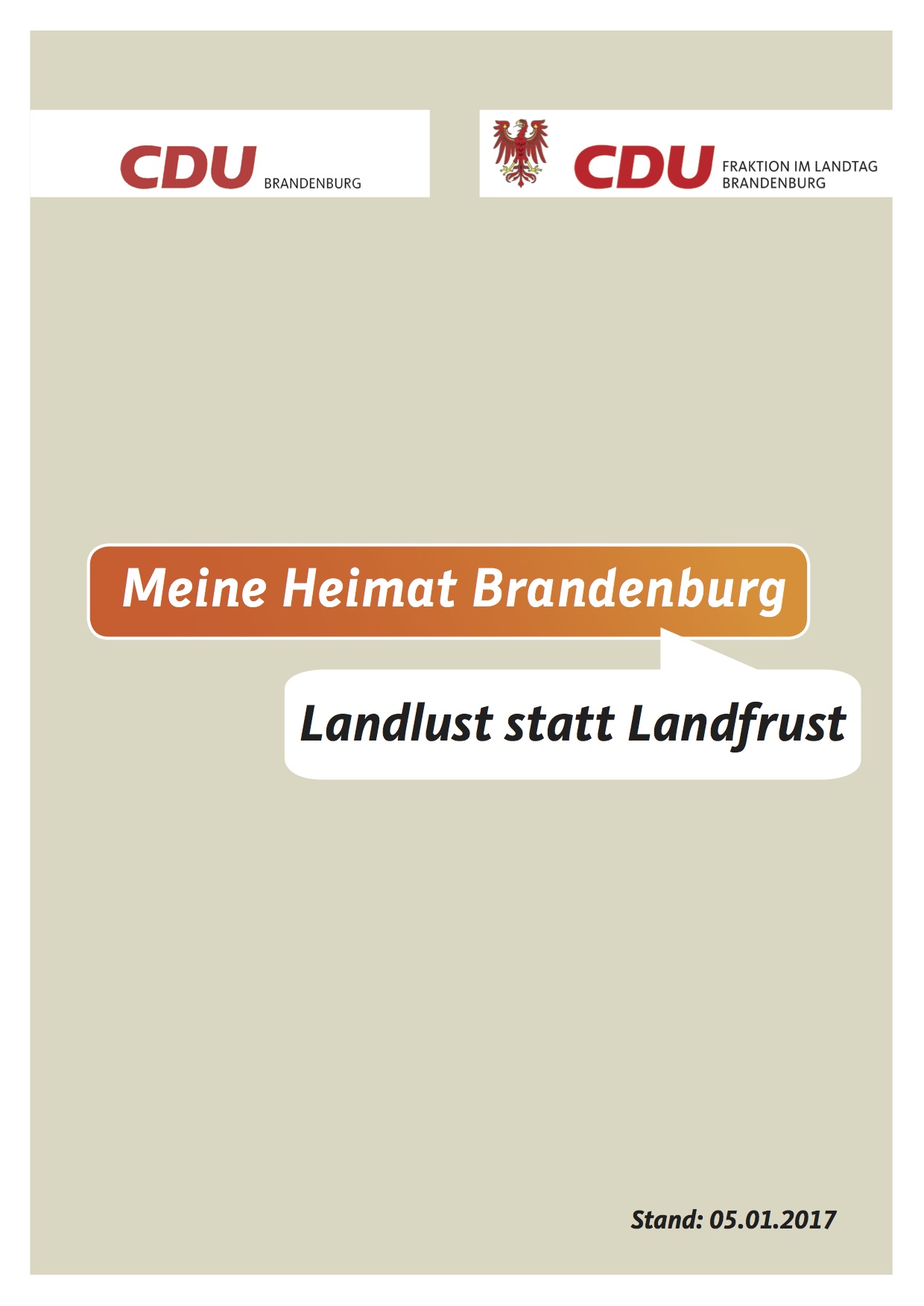 Strategiepapier Landlust statt Landfrust